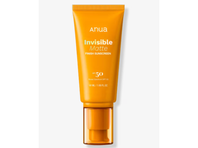 Anua Invisible Matte Finish Sunscreen, SPF 50, 1.69 fl oz/ 50 mL