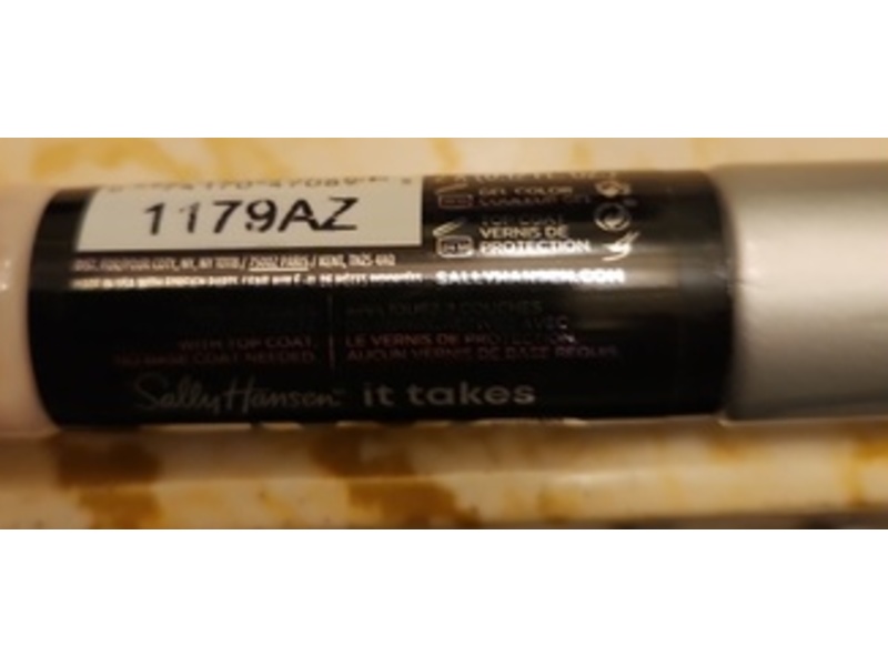 Sally Hansen It Takes Two Miracle Nail Color + Top Coat, Once Chiffon A Time, 0.12 fl oz, Pack of 2