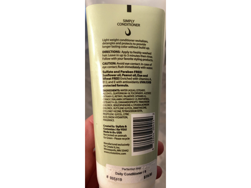 Create It Inc Simplicity Simply Daily Conditioner, 8 fl oz/236 mL