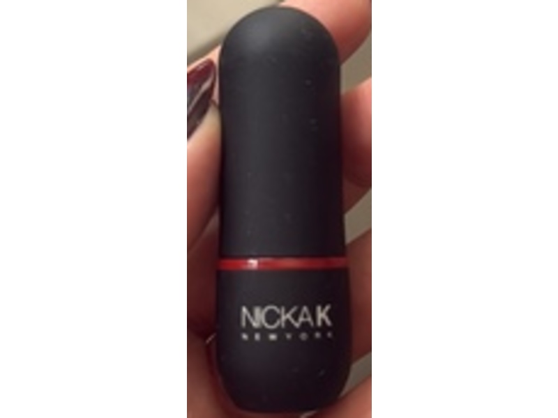 Nicka K Vivid Matte Lipstick, NMS02 Red, 0.12 oz/3.5 g