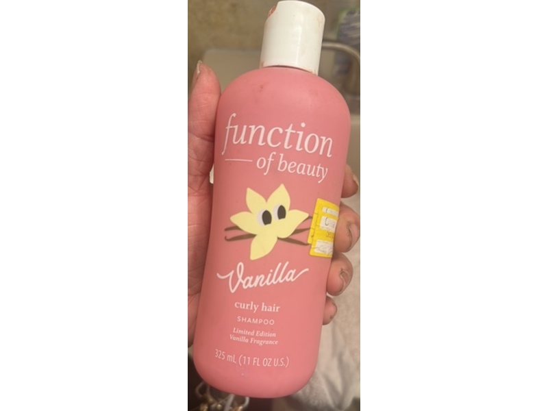 Function Of Beauty Curly Hair Shampoo, Vanilla, 11 fl oz/325 mL