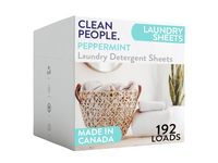 The Clean People Ultra Concentrated Laundry Detergent Sheets, Peppermint, 192 Loads - thumbnail 1
