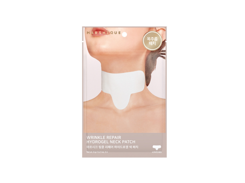 Marshique Wrinkle Repair Hydrogel Neck Patch, 0.21 oz/6 g, 4 Count