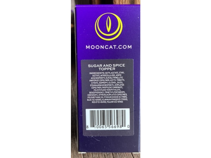 Mooncat Nail Lacquer, Sugar And Spice Topper, 0.4 fl oz/12 mL