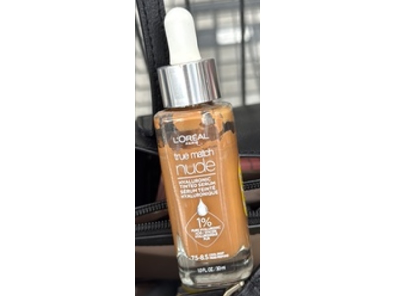 L'Oreal Paris True Match Nude Hyaluronic Tinted Serum, Cool Deep 7.5-8.5, 1 fl oz/30 mL