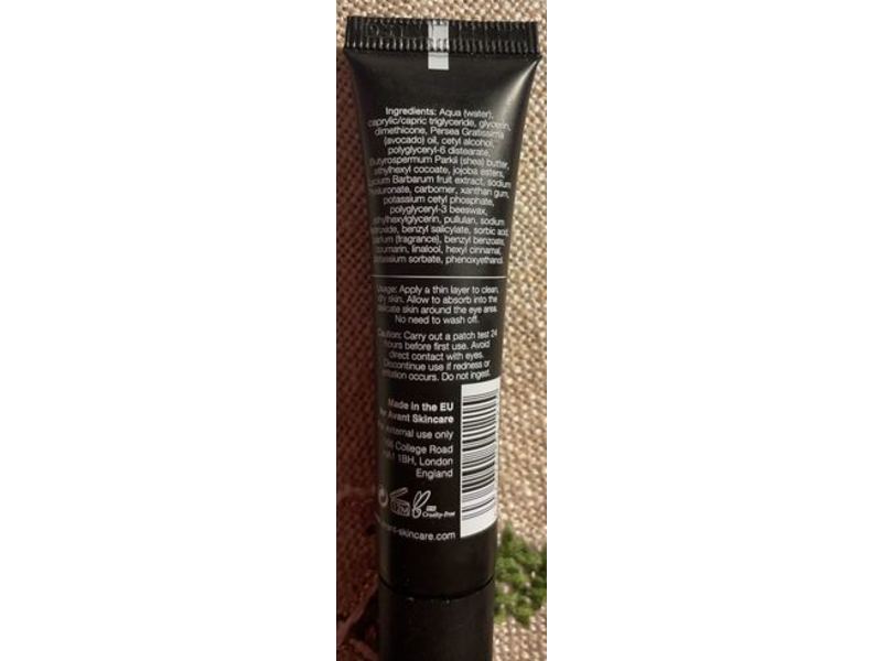 Avant Skincare Brightening & De-Puffing Hyaluronic Overnight Eye Recovery Mask, Age Radiance, 0.51 fl oz/15 mL