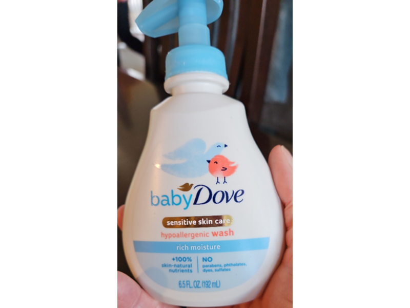 Dove Baby Sensitive Skin Care Moisture, Rich, 6.5 fl oz/192 mL