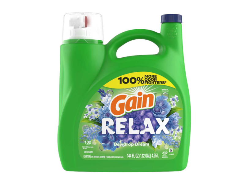 Gain Detergent, Dewdrop Dream, 100 Loads, 144 fl oz/4.25 L