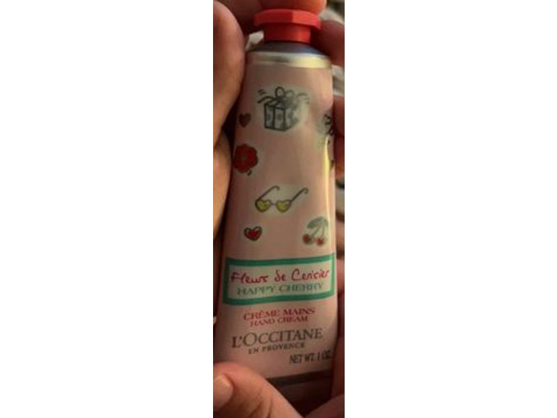 L'Occitane Hand Cream, Happy Cherry, 1 oz/30 mL