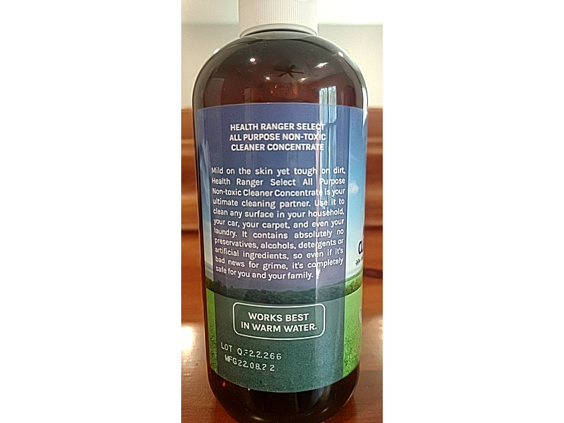 Health Ranger Select All Purpose Non-Toxic Cleaner Concentrate, 12 fl oz/354 mL
