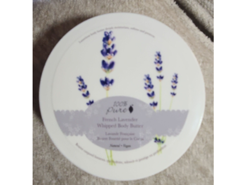 100% Pure Whipped Body Butter, French Lavender, 3.4 oz/96 g