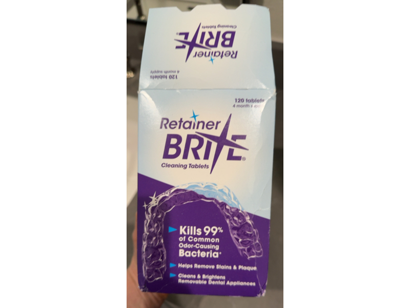 Retainer Brite Cleaning Tablets, 120 Count