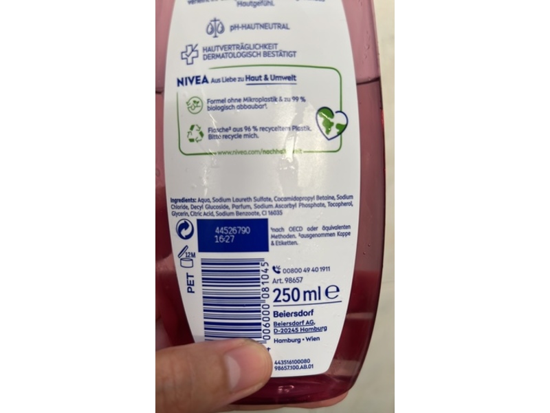 Nivea Shower Gel, Floral Love, 250 mL