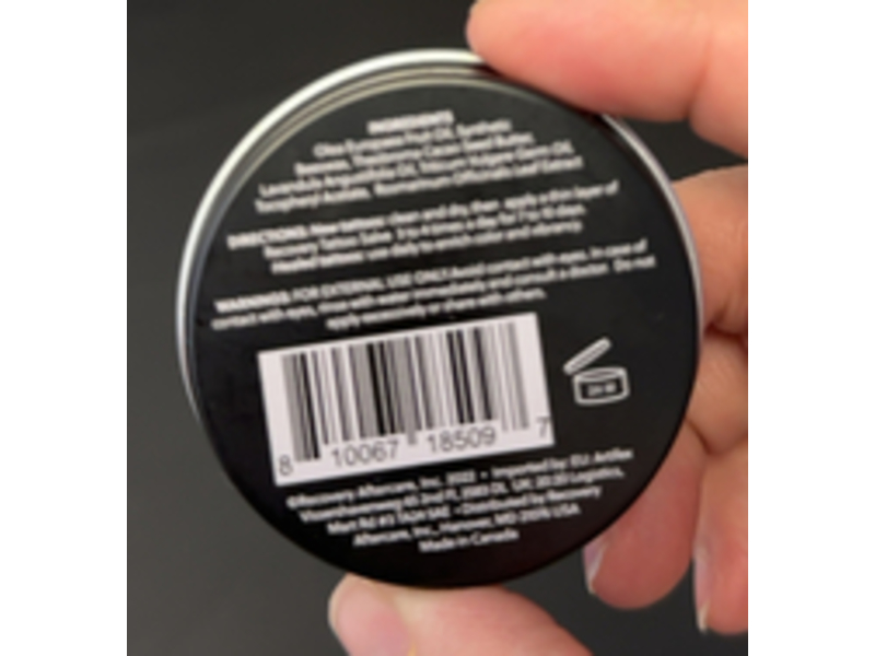 Recovery Tattoo Salve, 0.75 oz/21 g