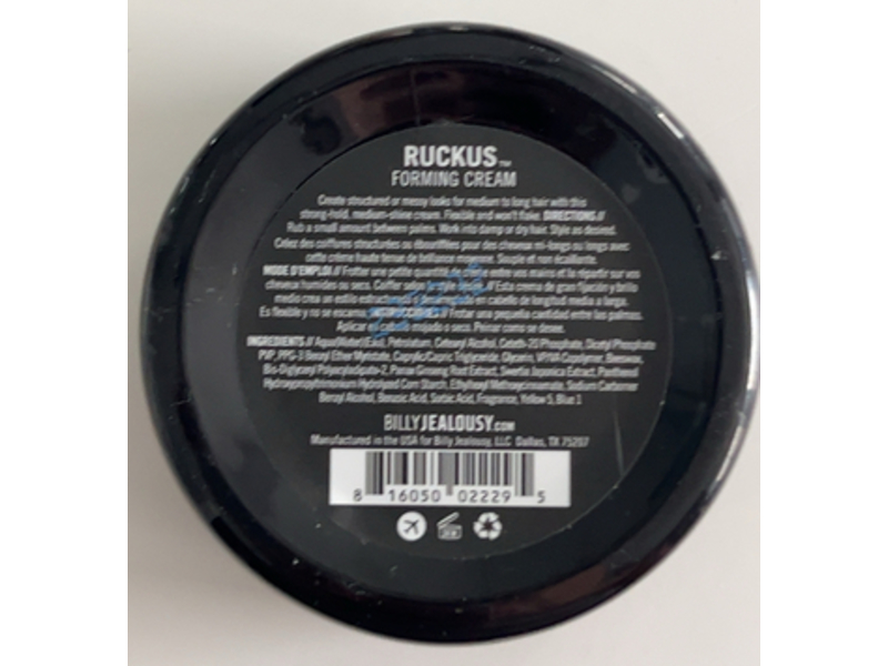 Billy Jealousy Ruckus Forming Cream, 3 oz/85 g