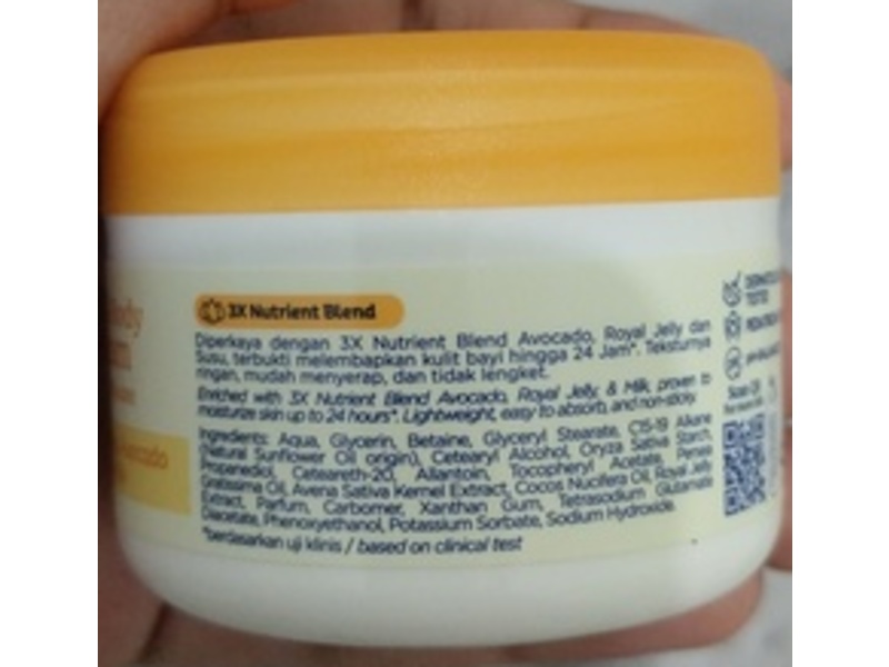 Cussons Baby Nourish & Care Face & Body Cream, Royal Jelly, Avocado & Milk, 50 g