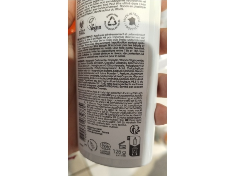 Alphanova Solaire Enfants Kids Sunscreen, 125 g