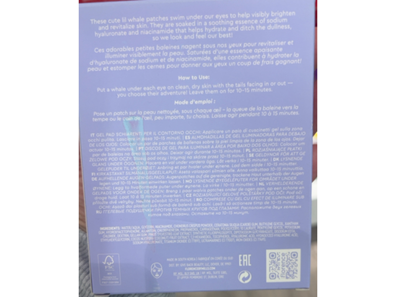 Florence Swimming Under The Eyes Brightening Under Eye Gel Pads, 30 Pairs