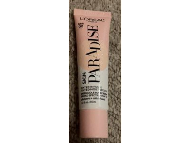 L'Oreal Paris Skin Paradise Water-Infused Tinted Moisturizer, SPF 19, Fair 02, 1 fl oz/30 mL