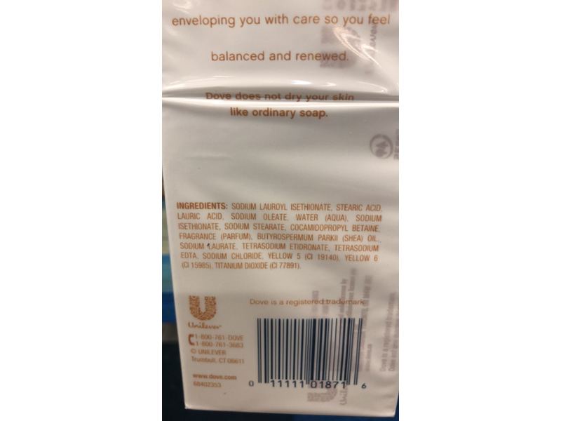 Dove Purely Pampering Shea Butter Beauty Bar, 16 Count