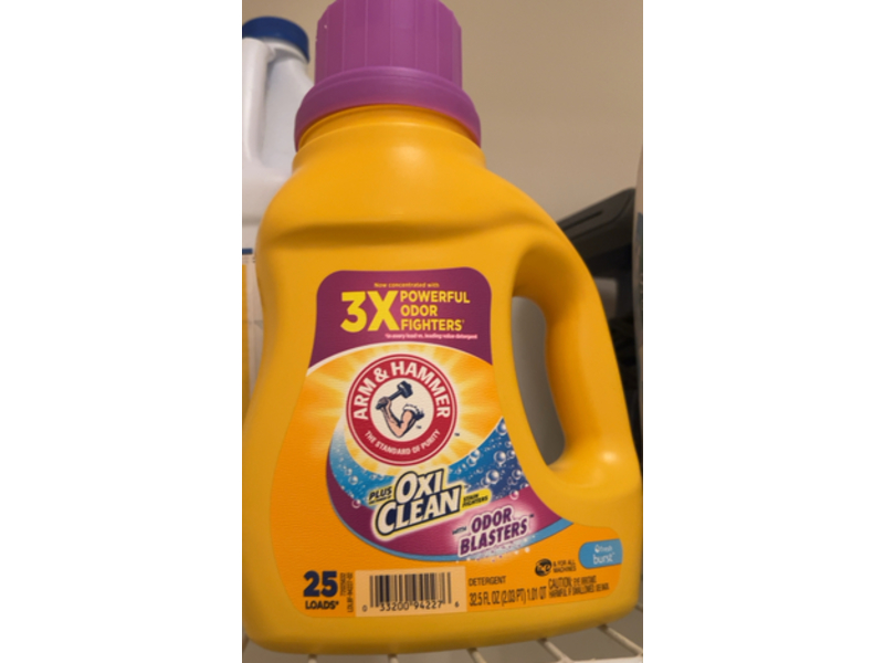 Arm & Hammer Plus Oxi Clean Oder Blaster, Burst, 25 Loads, 32.5 fl oz