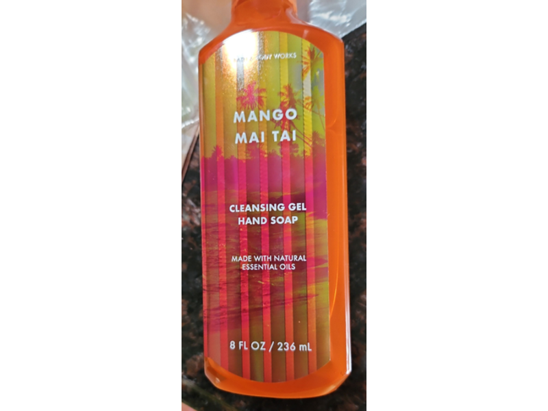 Bath & Body Works Clansing Gel Hand Soap, Mango Mai Tai, 8 fl oz/236 mL