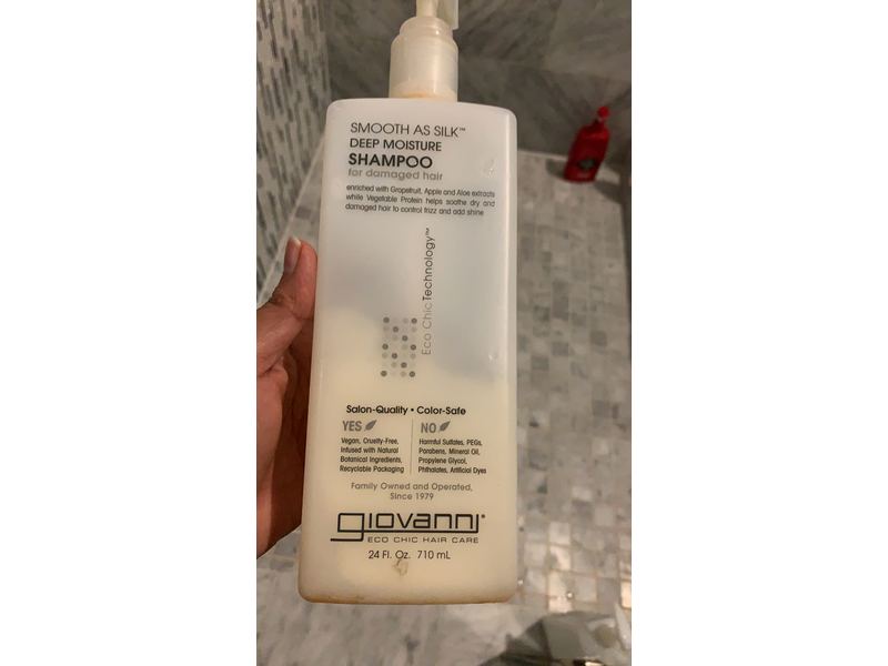 Giovanni Smooth as Silk Shampoo - Deep Moisturizing and Frizz Calming Formula 24 Fl Oz (Pack of 1)