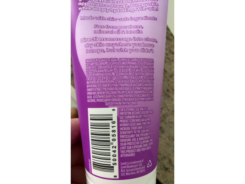 Lume Acidified Body Cream, Lavender Sage, 6 fl oz/177 mL