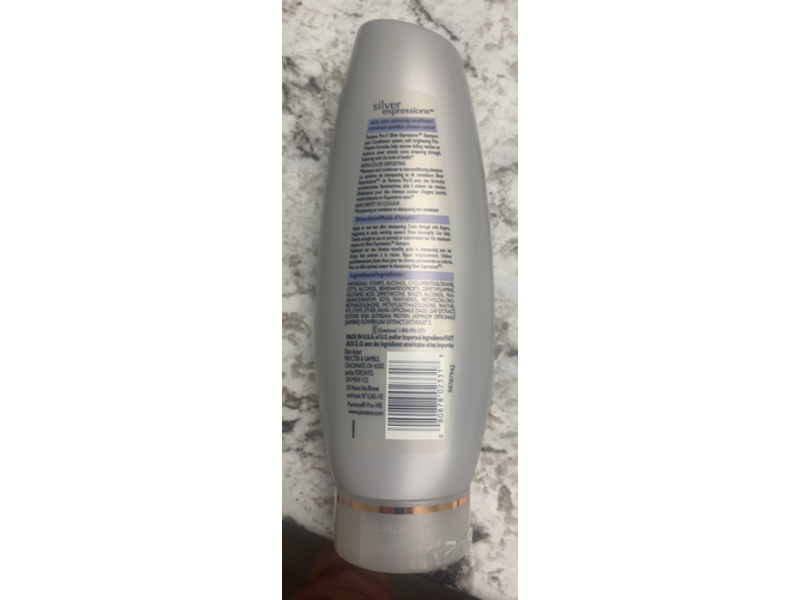 Pantene Pro-V Silver Expressions Daily Color Enhancing Conditioner, 13.5 fl oz/400 mL