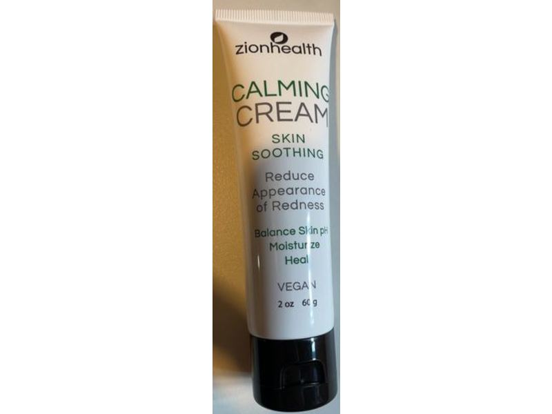 Zion Health Calming Cream, Skin Soothing, 2 oz/60 g