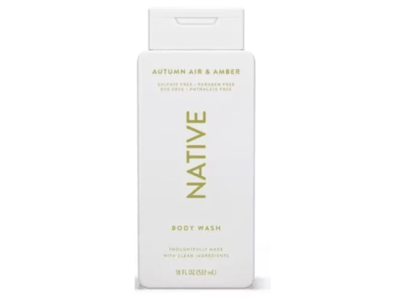 Native Body Wash, Autumn Air & Amber, 18 fl oz /532 mL, Pack Of 2