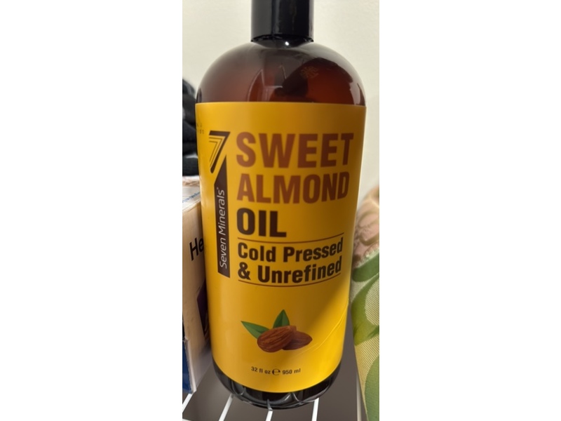 Seven Minerals Sweet Almond Oil, 32 fl oz/950 mL