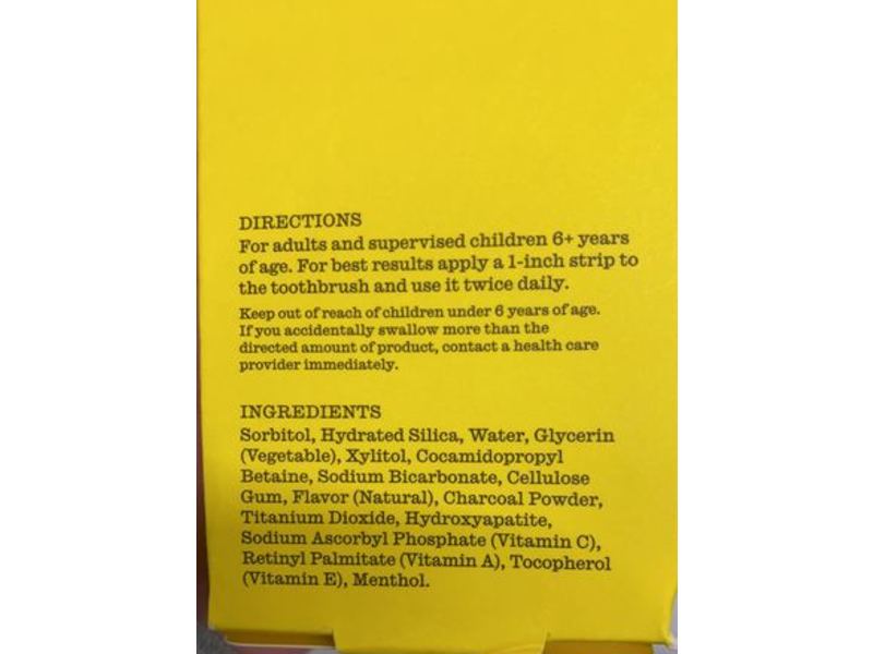 Twice Oral Wellness Toothpaste, Charcoal Icy Mint, 3.4 fl oz/96 g