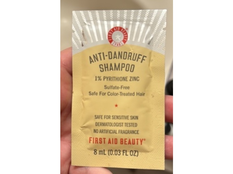 First Aid Beauty Anti-Dandruff Shampoo, 0.03 fl oz/8 mL