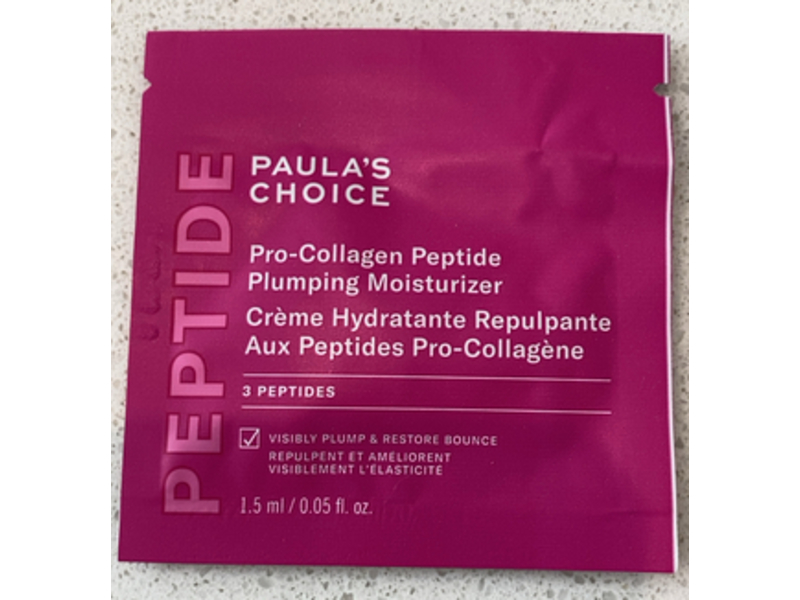 Paula's Choice Plumping Moisturizer, Pro-Collagen Peptide, 0.05 fl oz/1.5 mL