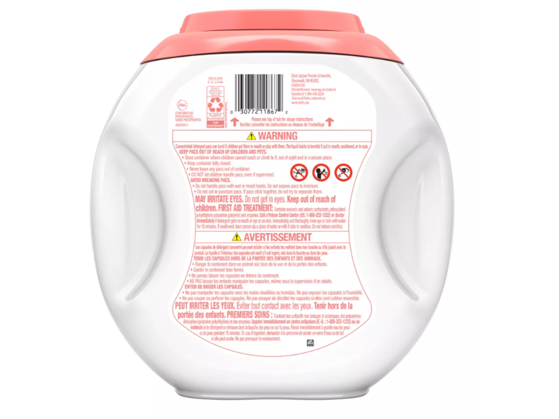 Dreft Laundry Detergent Pacs, Lightly Scented Lavender, 36 oz/1.04 kg, 25 Pacs