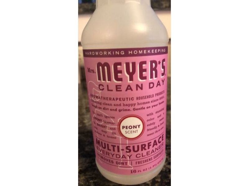 Mrs. Meyer's Clean Day Multi-Surface Everyday Cleaner, Peony Scent, 16.0 fl oz/473 mL