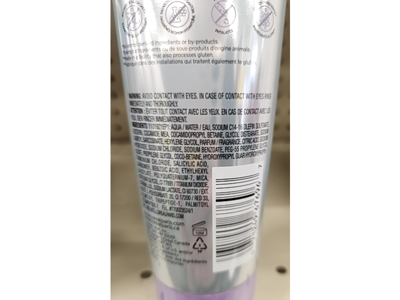 L'Oreal Paris EverPure Silver Care Shampoo, 8.5 fl oz/250 mL