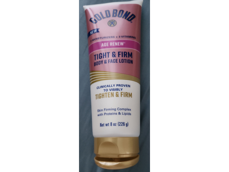 Gold Bond Age Renew Tight & Firm Body & Face Lotion, 8 oz/226 g