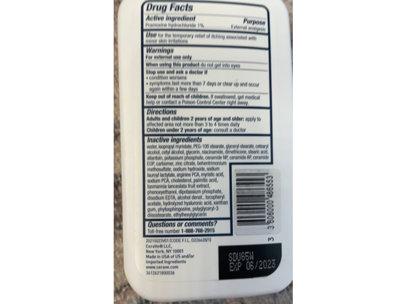 Cerave Itch Relief Moisturizing Lotion, 8 fl oz/237 mL