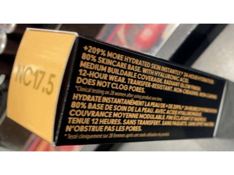 MAC Studio Radiance Serum- Powered Foundation, Nc17.5, 1.0 fl oz/30 mL