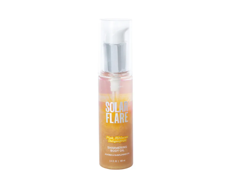 Scent x Scent Solar Flare Shimmering Body Oil, Vanilla Plum Nectar, 3.4 fl oz/100 mL