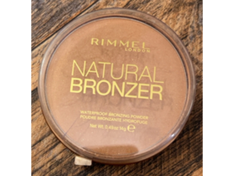 Rimmel London Natural Bronzer Waterproof Bronzing Powder, 020 Sunshine, 0.49 oz/14 g