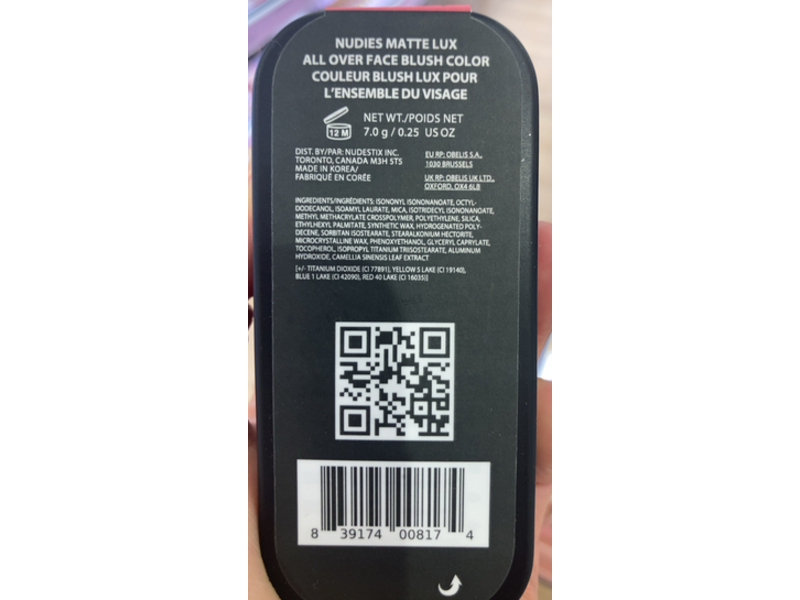 Nudestix Nudies Matte Lux All Over Face Blush Color, Juicy Melons, 0.25 oz/7.0 g