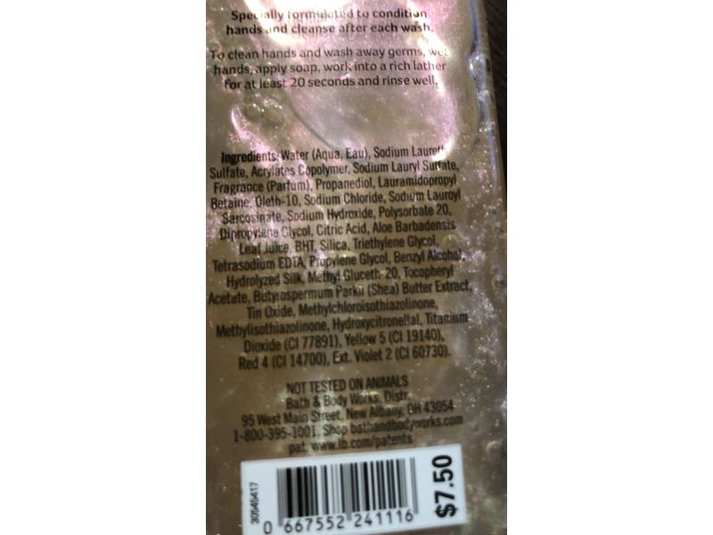 Bath & Body Works Creamy Luxe Hand Soap, Warm Vanilla Sugar, 8 fl oz/236 mL