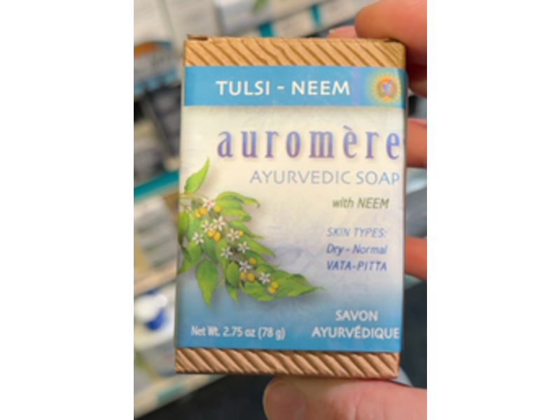 Auromere Ayurvedic Soap with Neem, 2.75 oz/78 g, Pack Of 5
