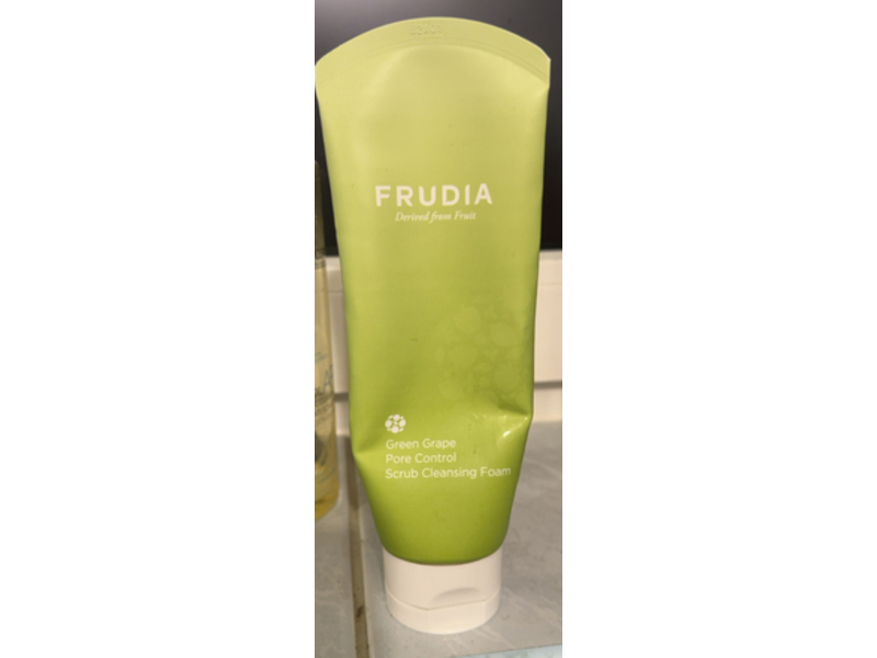 Frudia Pore Control Face Scrub Cleansing Foam, Green Grape, 4.9 fl oz/145 ml