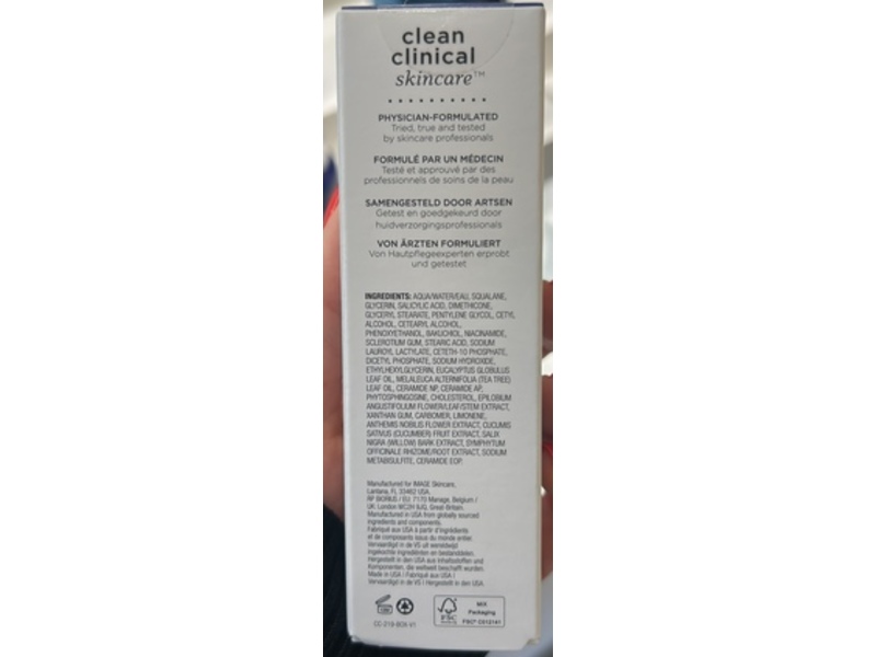 Image Skincare Clear Cell Clarifying Repair Cream, 2% Salicylic Acid, 1.7 fl oz/48 g