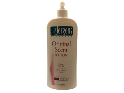 Jergens Skincare Original Scent Lotion For Dry Skin, Cherry-Almond Scent, 24 fl oz/709 mL