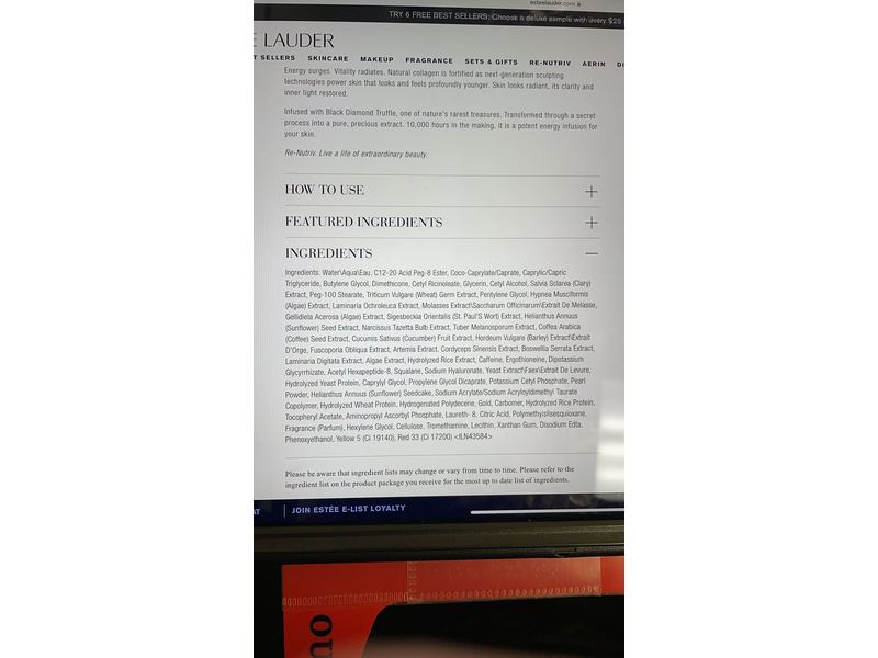 Estee Lauder Re-Nutriv Ultimate Diamond Transformative Energy Creme